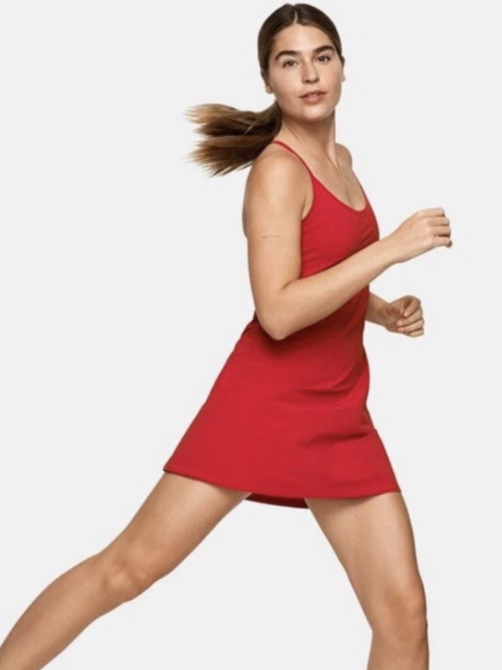 Outdoor Voices Exercise Dress in Red - Picture 2 of 10